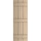 Ekena Millwork Rustic Three Board Joined Board-n-Batten Knotty Pine Faux Wood Shutters, 16 1/2W x 82H, PR SHUBJS16X82KPPR - alternate 7